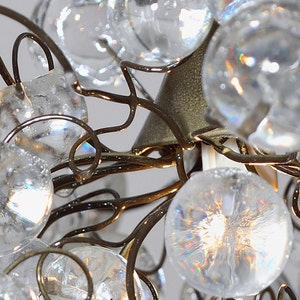 Modern Pendant light, island lighting with clear Transparent bubbles image 5
