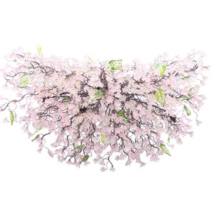 Large Dining Room chandelier, modern lighting with Pink jumping flowers, for Dining Room , living room
