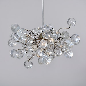 Modern Pendant light, island lighting with clear Transparent bubbles