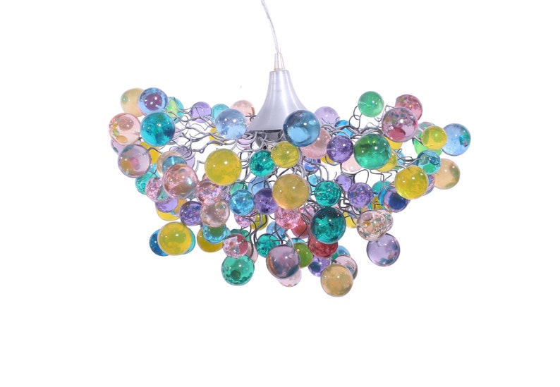Lighting chandeliers, hanging lighting with Pastel bubbles for girls bedroom, living room, bathroom designer lighting. image 4