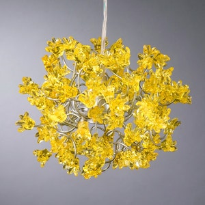 Yellow flowers Hanging Lights for hall, bathroom, bedside lamp. image 1