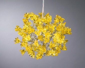 Yellow flowers Hanging Lights for hall, bathroom, bedside lamp.