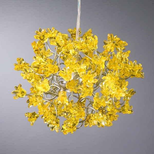 Yellow flowers Hanging Lights for hall, bathroom, bedside lamp.
