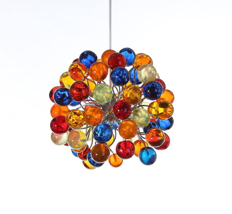bathroom Pendant light kitchen island lighting Rainbow color bubbles light for hall or as a bedside Lighting unique pendant lights .