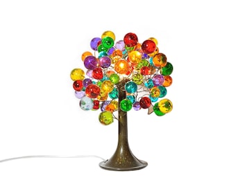 Modern Table lamp, Decorative desk lamp, bedside lamp with colorful bubbles lighter.