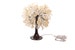 Petite clear and gold flowers and leaves Bedside Desk Lamp 