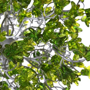 Green Pendant Light, Hanging pendant lighting with Green jumping flowers image 7