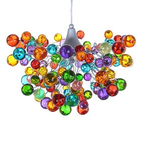 Chandelier with Colorful bubble, modern ceiling light fixture with bubbles for children room or dining room.