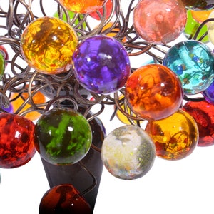 modern bedside lamp with Multicolored bubbles, unique table lamp, colorful bubbles light for desk or bedside table. image 9