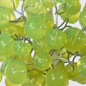 Pendant lighting with Lemon Green bubbles Light Fixture chandelier for hall, bathroom, bedroom or children place.