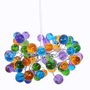 Pendant light Colorful Bubbles , Ceiling Light fixture for Kids Bedroom, Living Room