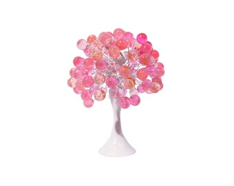 modern bedside lamp with pink bubbles, unique table lamp, colorful bubbles light for desk or bedside table.