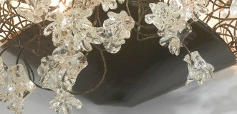 Modern Wall lighting with clear Krystal flowers