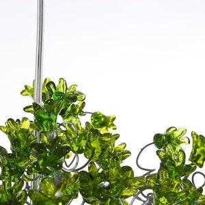 Green Pendant Light, Hanging pendant lighting with Green jumping flowers image 6