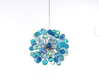 Unique Pendant Light with sea color bubbles lighting for children room, kitchen island or bedroom.