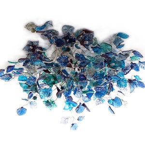 Large Flush Mount Ceiling Light, blue ceiling light, unique ceiling mount light for kitchen, living room or table Dining.
