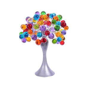 modern bedside lamp with Multicolored bubbles, unique table lamp, colorful bubbles light for desk or bedside table.