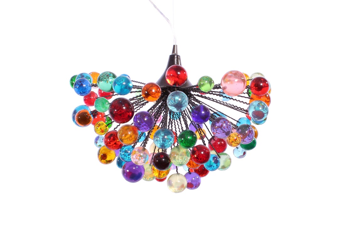 Multicolored Bubbles Light Fixture With Different Size of Etsy