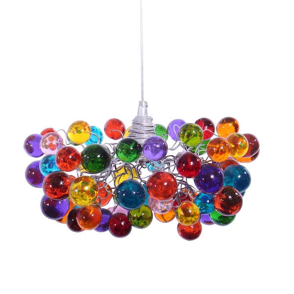 Bubbles Lighting, Ceiling Pendant light with Multicolored bubbles for Kitchen island, bedside light - modern lighting