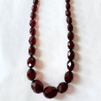 Collier Vintage En Bakélite Ambre - Style Art Déco - Testé Simichrome - Bijou Rétro