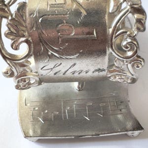 Antique Wilcox Napkin Ring, Silver Plate Figural, Owl and Violin, Owld ...