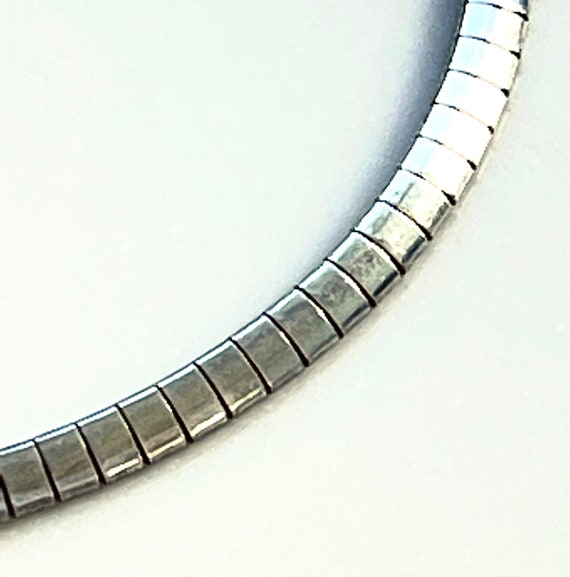 Sterling silver flat omega hotsell necklace