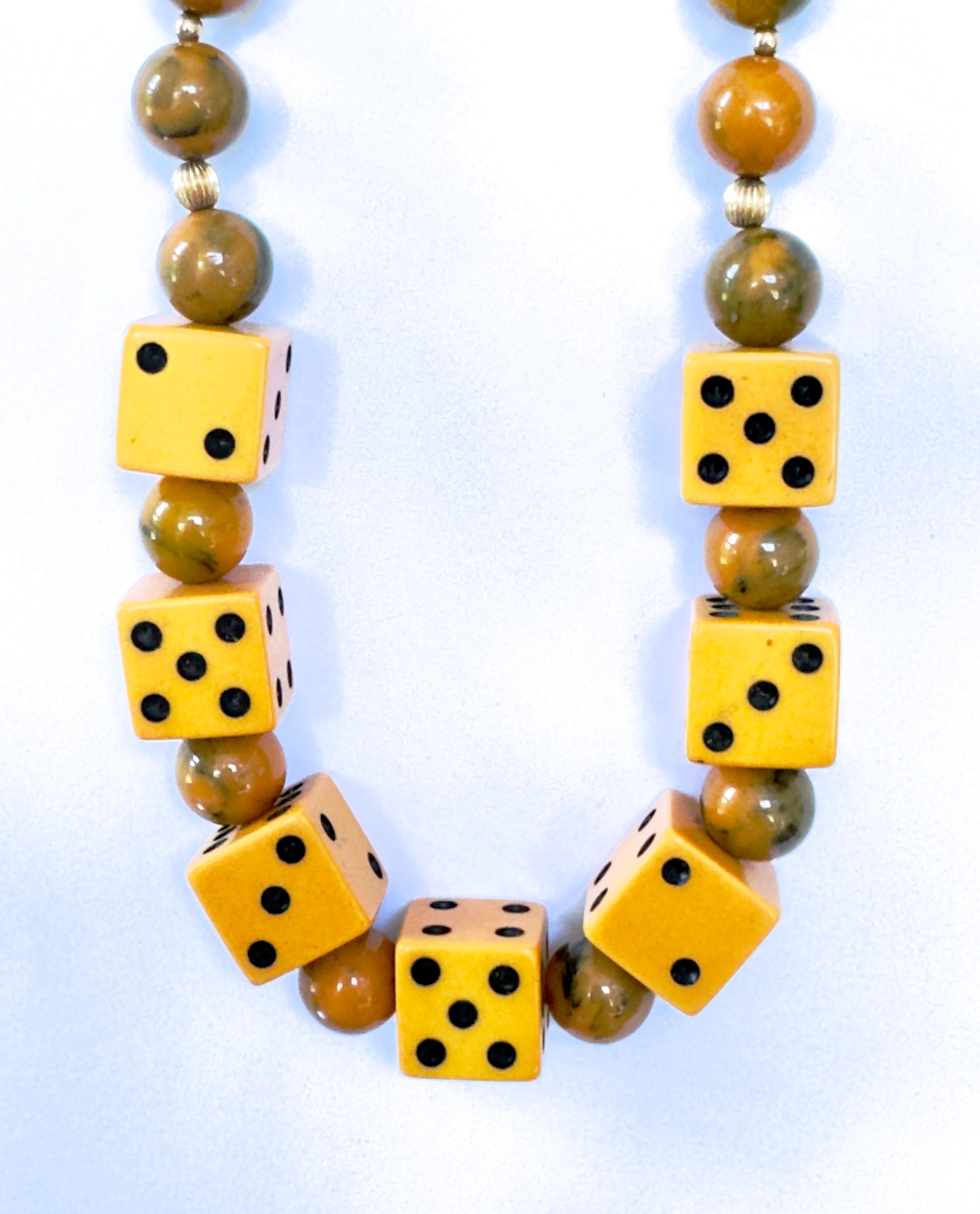 Vintage Bakelite Bead Dice Necklace Bakelite Beads Bakelite Dice 17 Inch Necklace Vintage Bakelite Jewelry Etsy Australia