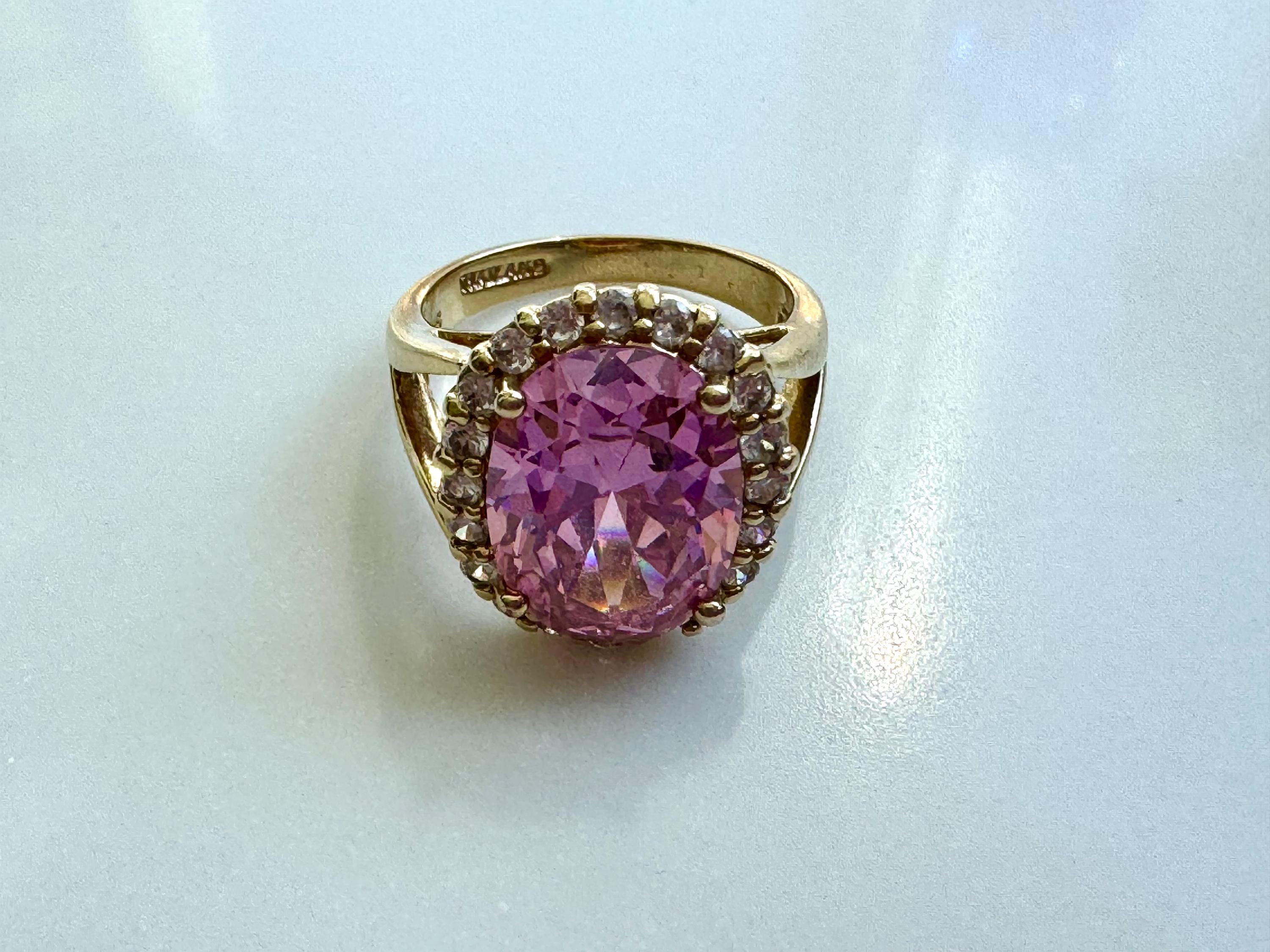 Camrose and Cross Jackie Kennedy Ring, JBK Pink Kunzite CZ Ring