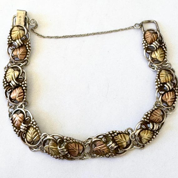 Coleman Sterling Black Hills Gold Sterling Bracelet, 12K Gold