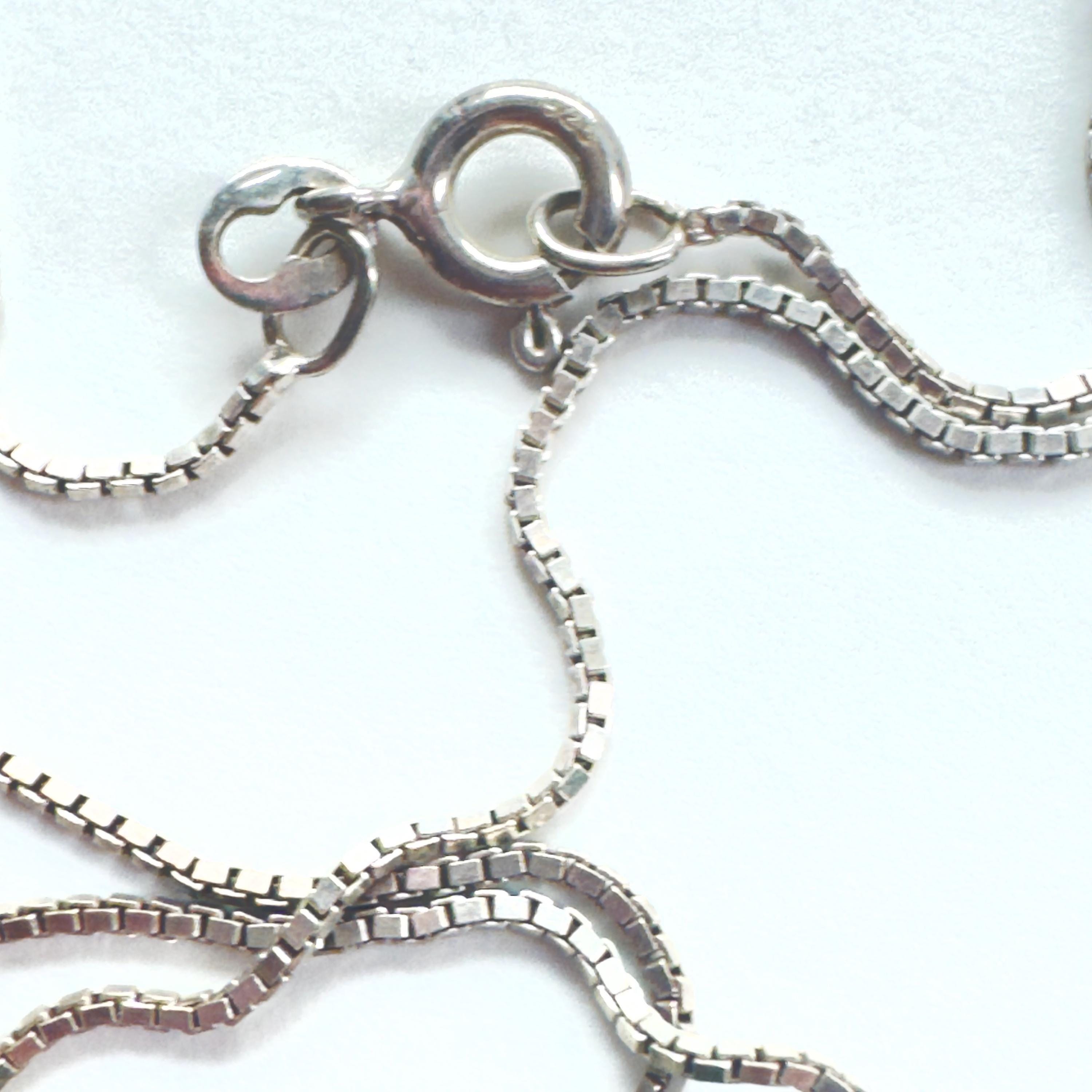 Vintage Bali Style Pendant Necklace, Sterling Silver, Garnet, 19 Inch ...