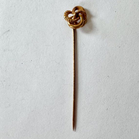 Stick Pin Snake Victorian 14K Gold Snake Stickpin, 14K Gold Stick Pin… - Gem