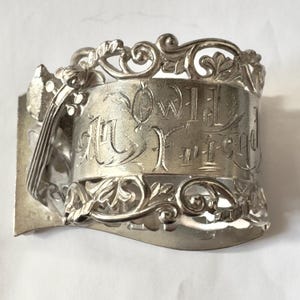 Antique Wilcox Napkin Ring, Silver Plate Figural, Owl and Violin, Owld ...