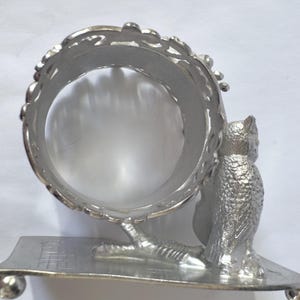 Antique Wilcox Napkin Ring, Silver Plate Figural, Owl and Violin, Owld ...