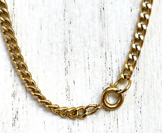 Modernist Gold Station Necklace, 54 Inch Layering… - image 3