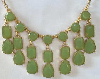 Collier plastron Kate Spade, 17 pouces, Riviera Garden, bijoux de créateur vintage