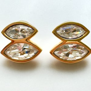 Swarovski Crystal Earrings, Clear Swarovski Earrings Crystal, Signed SAL. Vintage Swarovski Jewelry