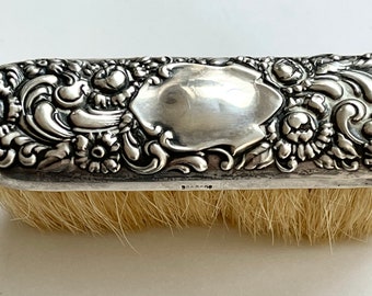 Victorian Sterling Silver Baby Brush, Victorian Ladies Clothing Brush, Ready for Monogram