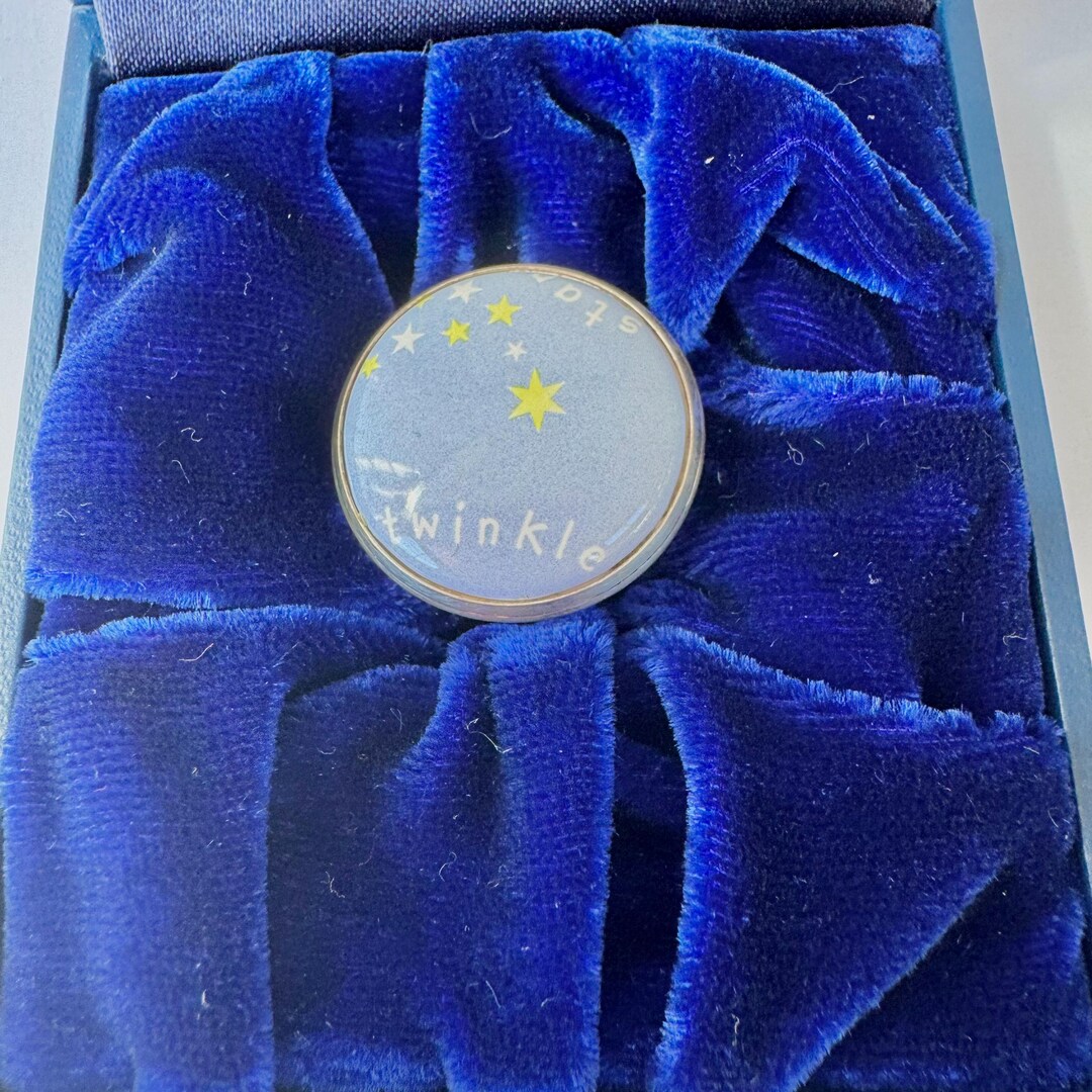 Vintage Halcyon Days Twinkle Little Star Trinket Box, Enamel ...