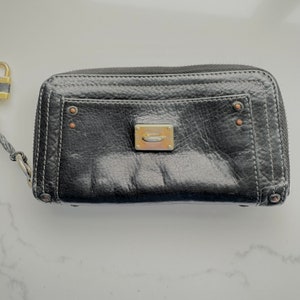 Vintage Chloe Paddington Leather Wallet, Clutch Wallet, Lock & Key, Vintage Designer Accessories image 9