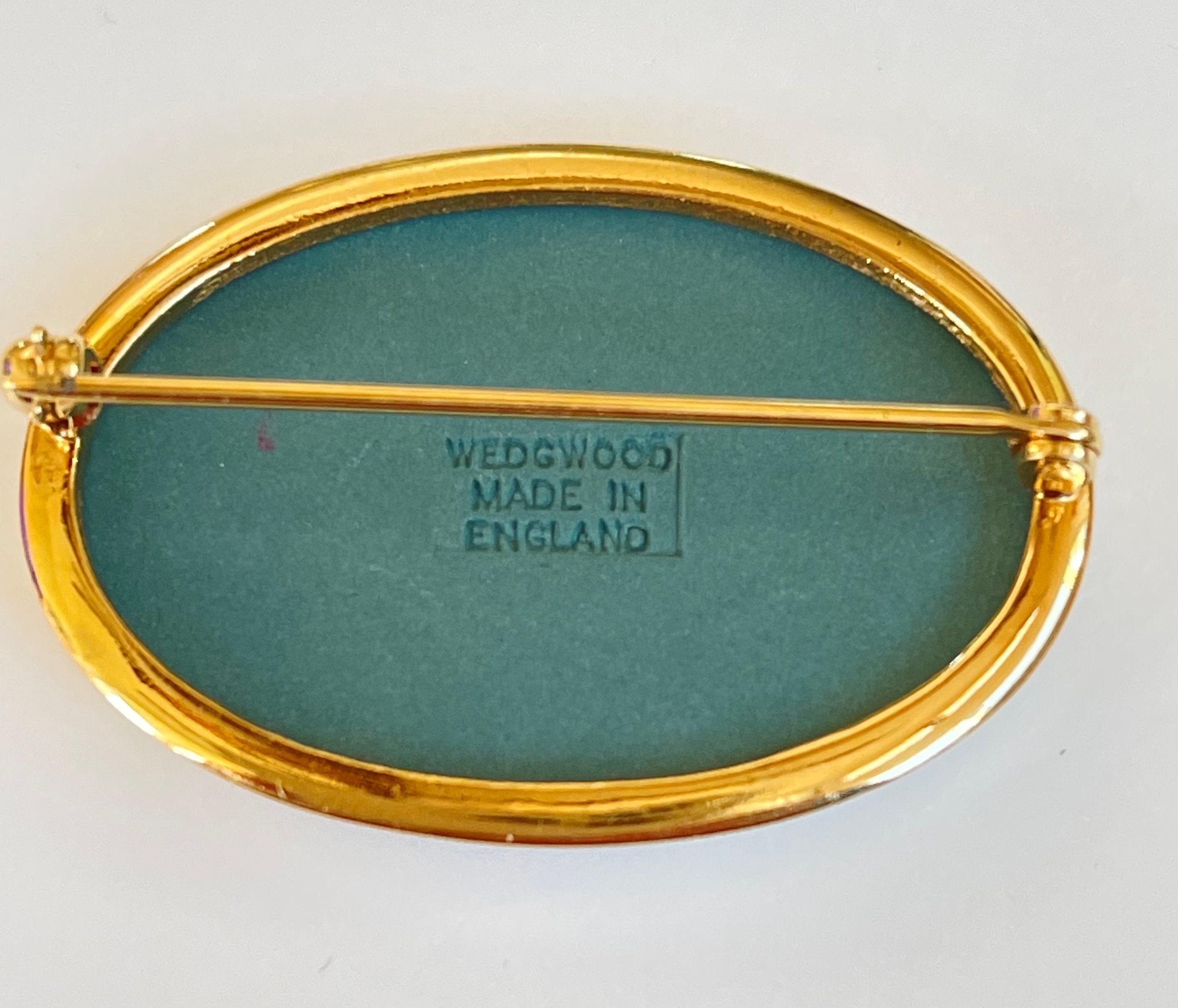 Wedgwood Jasperware Brooch Vintage Wedgwood Figural Pin Etsy