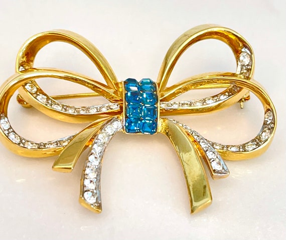 Vintage Nina Ricci Bow Brooch, Hollywood Regency … - image 7