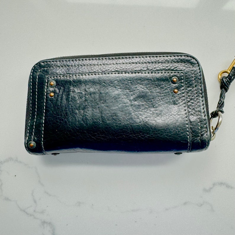 Vintage Chloe Paddington Leather Wallet, Clutch Wallet, Lock & Key, Vintage Designer Accessories image 4