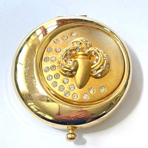 Vintage Estee Lauder Compact, Rhinestone Spray, Urn Fleur de Lis,  Vintage Estee Lauder Compacts, Francophile Gift, Mothers Day Gift