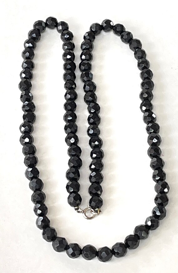 Victorian Jet Bead Necklace French Jet Beads Victorian Etsy