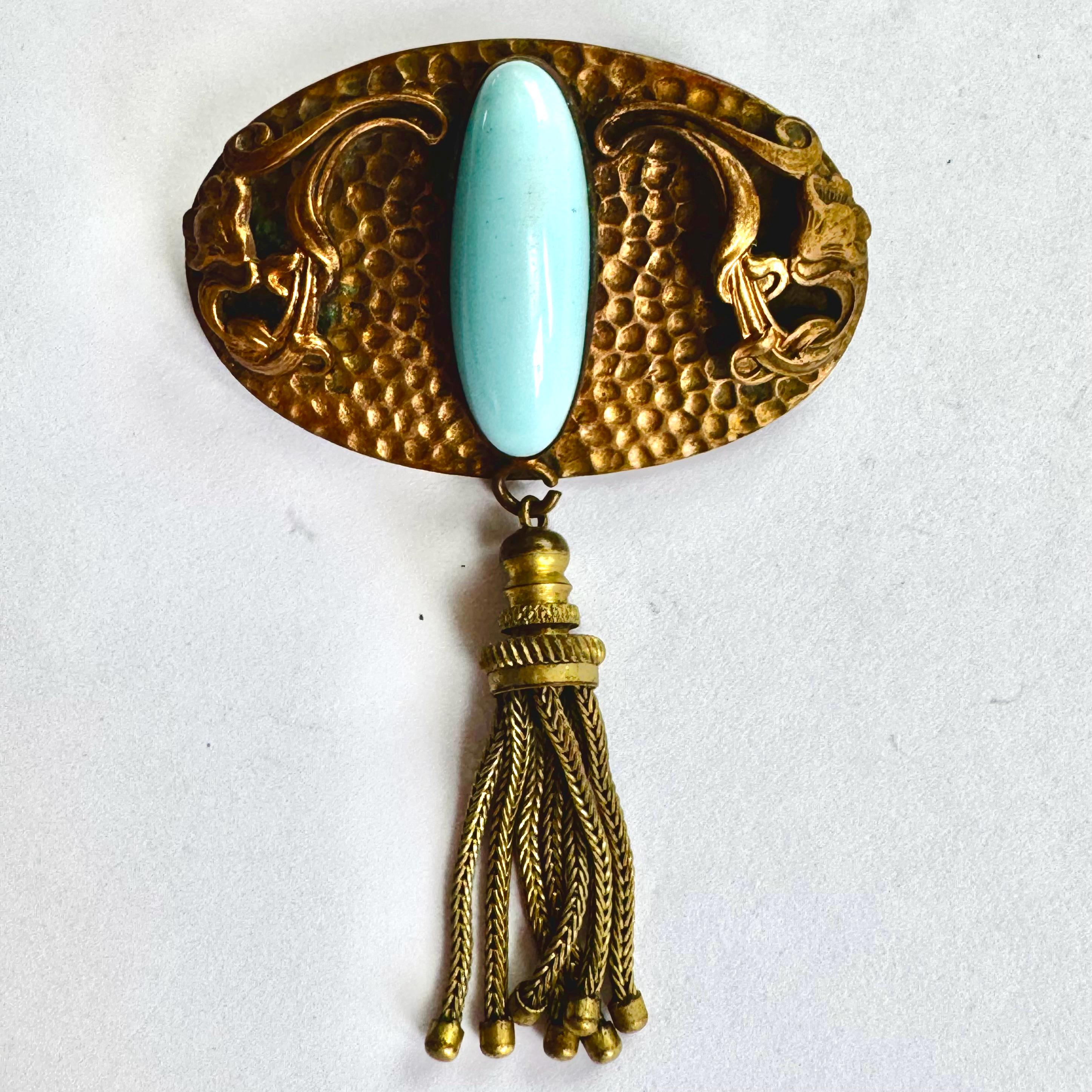 Vintage Czech Brooch - Etsy