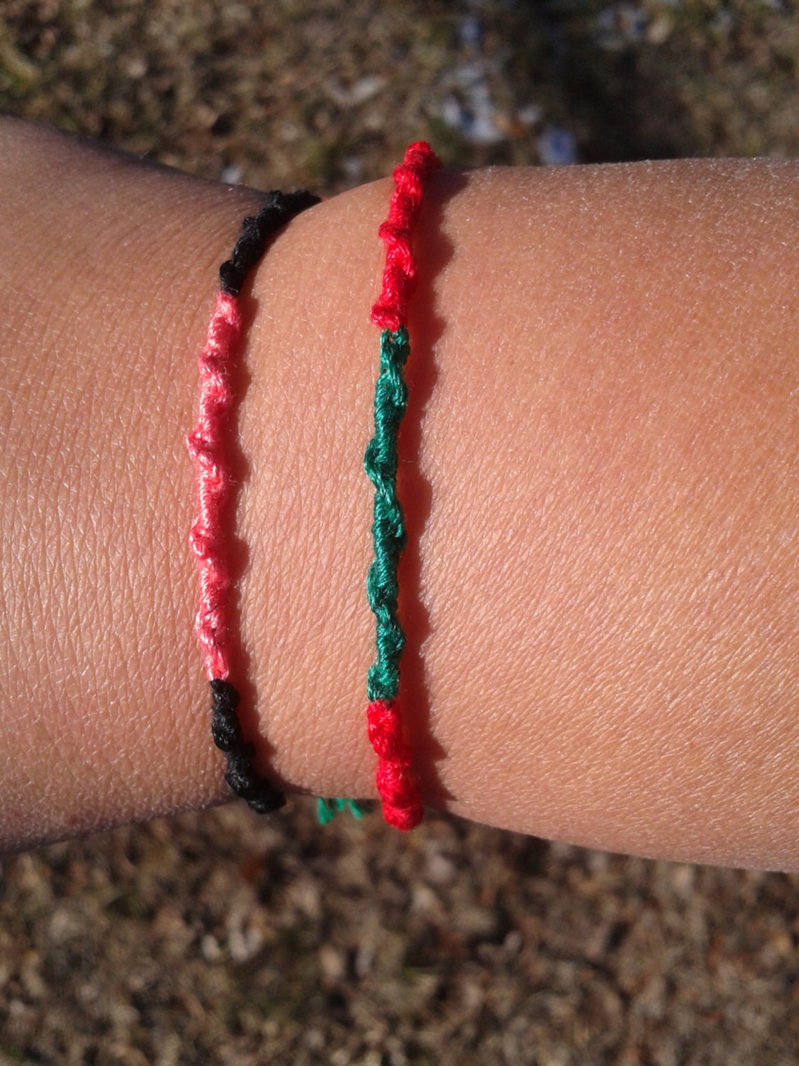 Set of 3 Spiral Friendship Bracelets Chinese Staircase Etsy