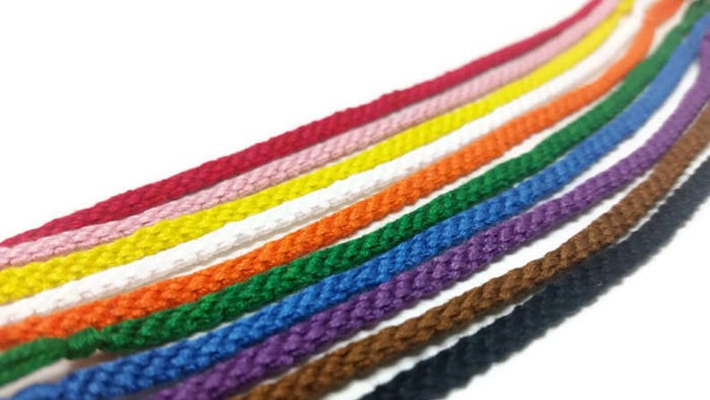 friendship gift best friend gift string friendship stackable bracelet set Set of 3 solid color friendship bracelets gift for her