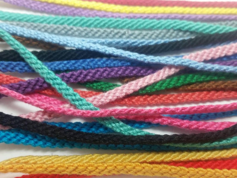 friendship gift best friend gift string friendship stackable bracelet set Set of 3 solid color friendship bracelets gift for her