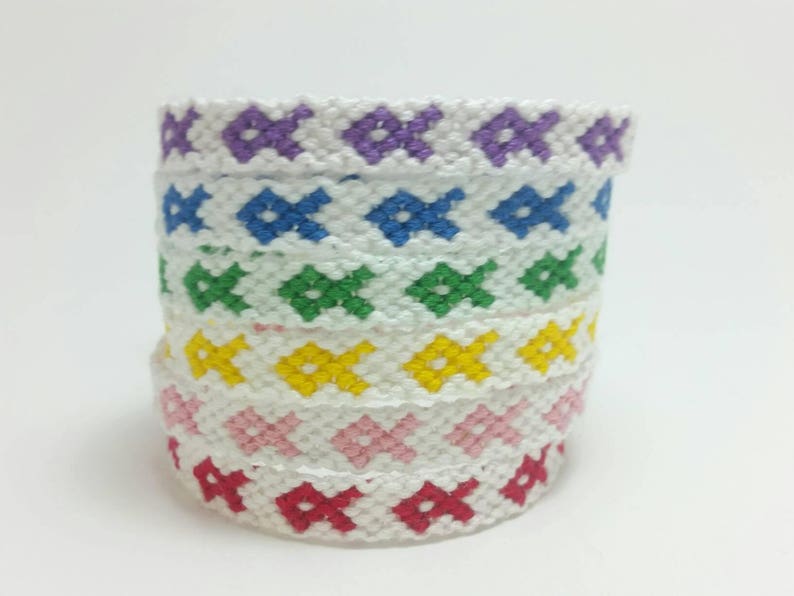 cancer gifts lupus sickel cell suicide Set of 2 awareness bracelets breast cancer awareness string friendship bracelets epilepsy