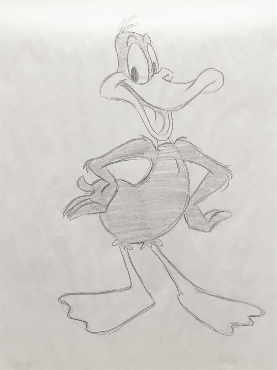 Original Daffy Duck Drawing - Etsy